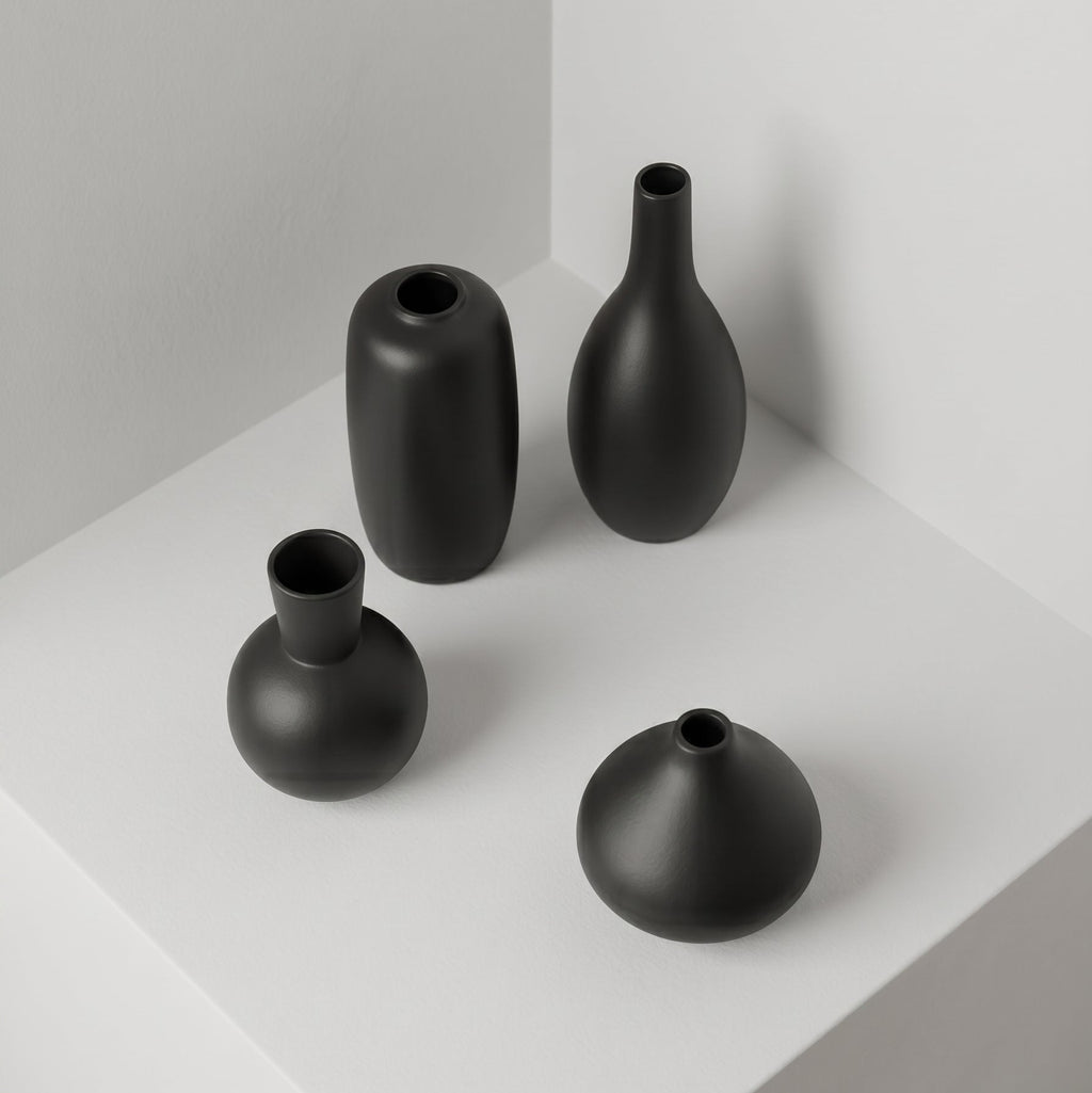 Set de Jarrones Negro