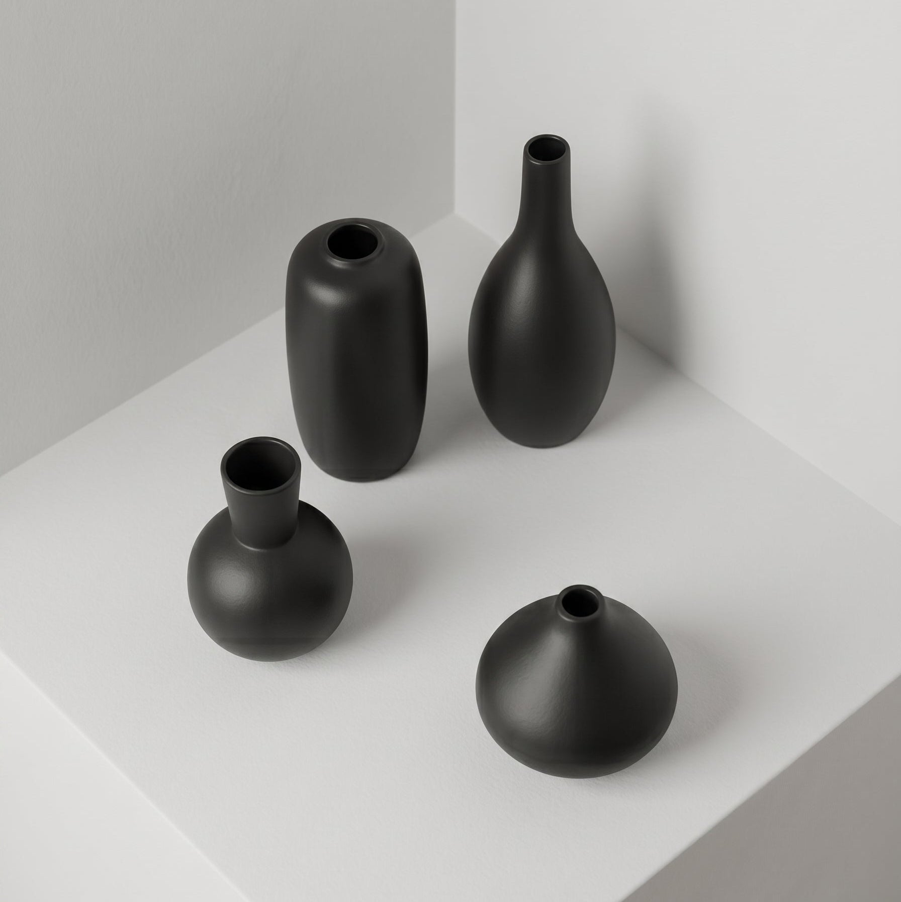 Set de Jarrones Negro