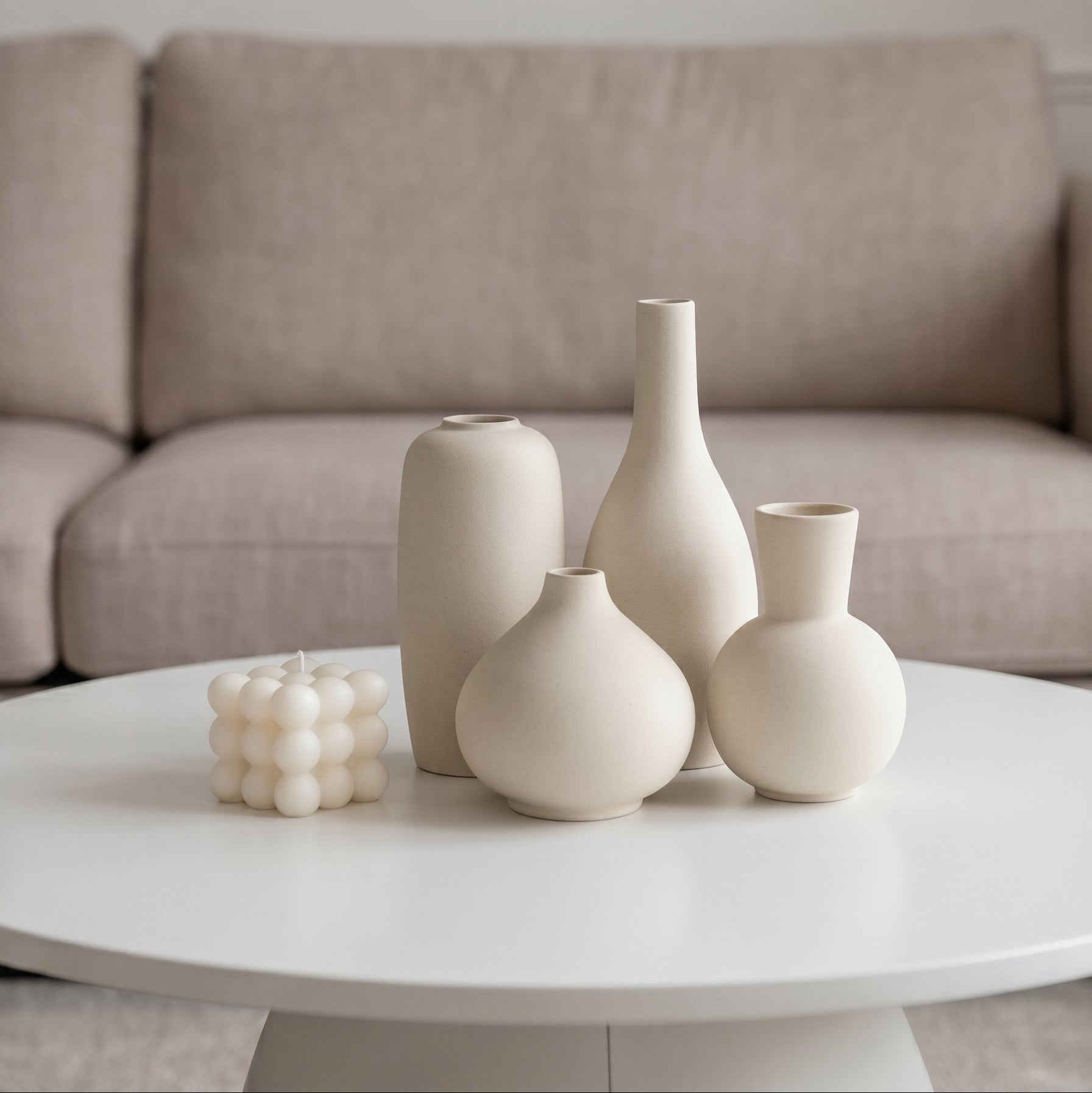 Set de Jarrones Blanco